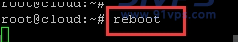 输入该命令按回车键：reboot
