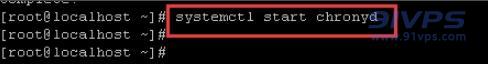 systemctl start chronyd，输入该命令按回车键