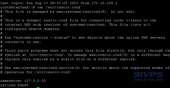 resolve.conf自动覆盖为127.0.0.53问题