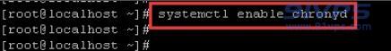 systemctl enable chronyd，输入该命令按回车键