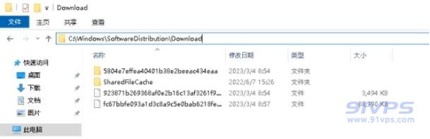 进入该目录C:\Windows\SoftwareDistribution\Download