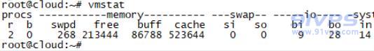 用vmstat命令显示虚拟内存状态